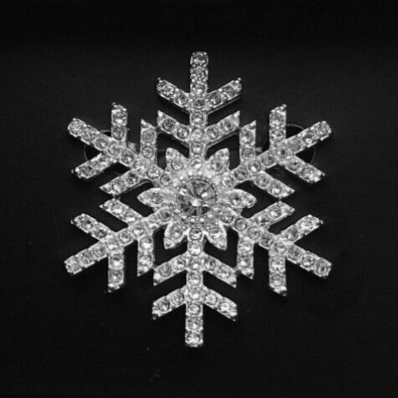 Snowy shimmer pin - Picture 1 of 2